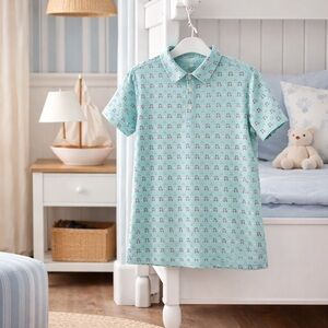 BURLEBO Light Blue Kids Polo Shirt